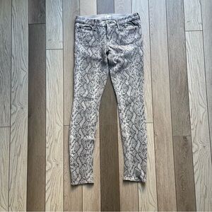 MOTHER Snakeskin Print Jeans
